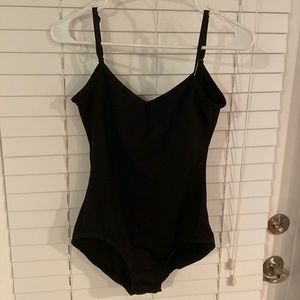 Black adjustable ballet leotard